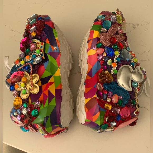 Comme Des Garçons x Salomon glass crystal embellished sneakers Size 6.5 US Women - Picture 15 of 16